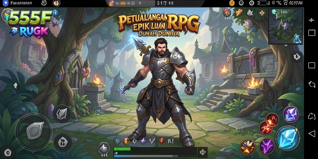 Gameplay mendalam dan seru dari 555F dalam dunia RPG.