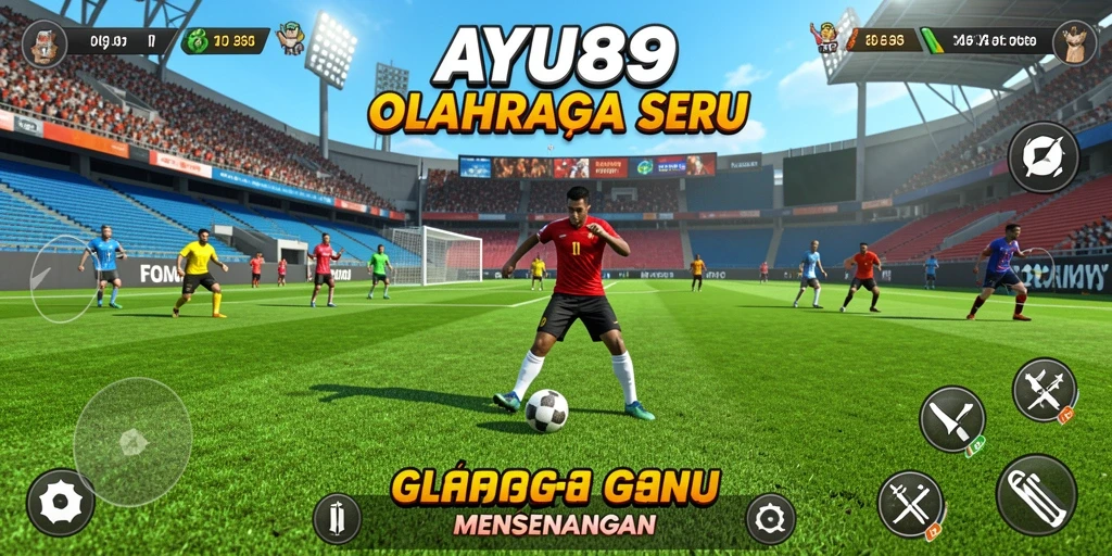 Gameplay seru AYU89 dengan berbagai cabang olahraga.