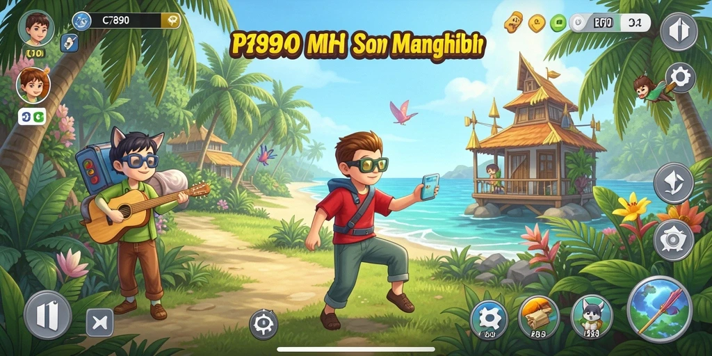 Screenshot C7890 menunjukkan gameplay yang penuh warna dan menghibur.