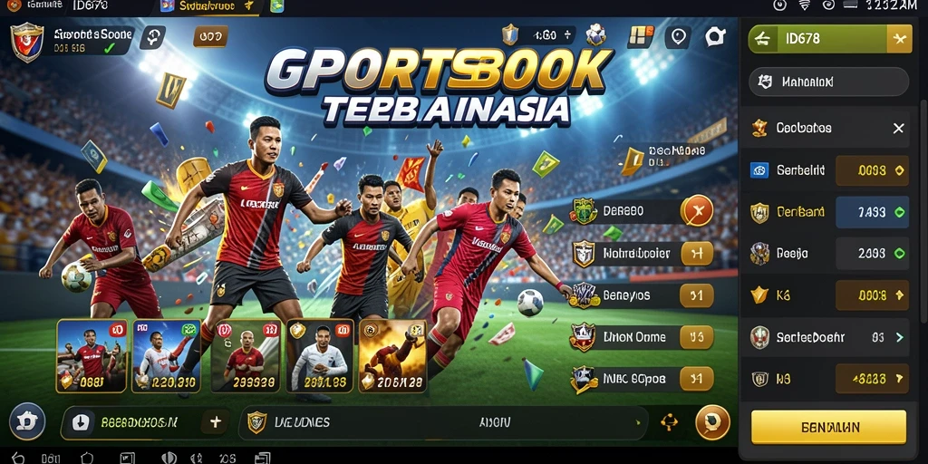 Tampilan screenshot gameplay ID678 yang menampilkan antarmuka Sportsbook.