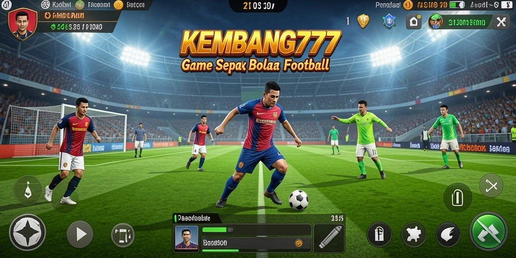 Screenshot gameplay KEMBANG777 yang mendebarkan saat pertandingan sepak bola.