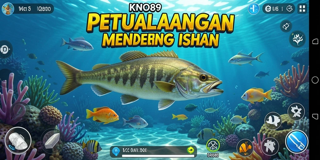 Gameplay menarik KNO89 dengan pemancing dan ikan yang beragam.