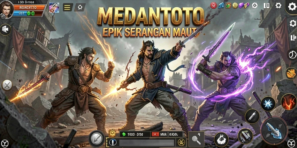 Screenshot aksi cepat dalam permainan Fighting MEDANTOTO.