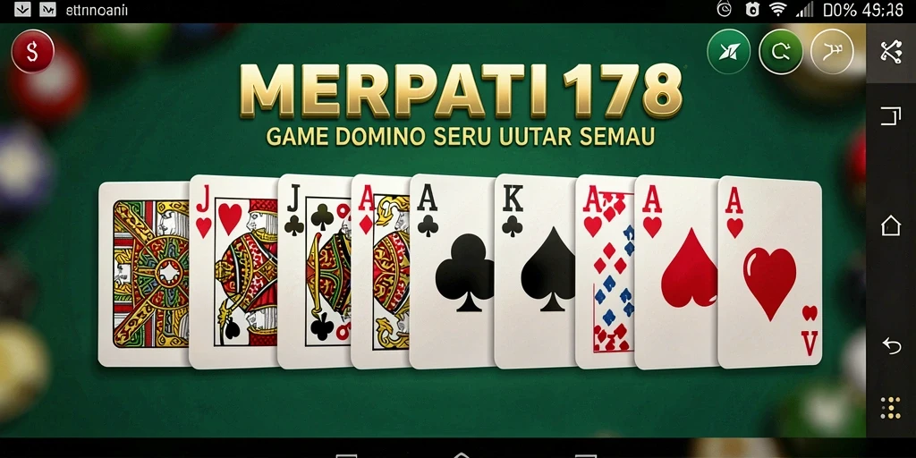 Tampilan gameplay seru dalam MERPATI178 saat bermain Domino.