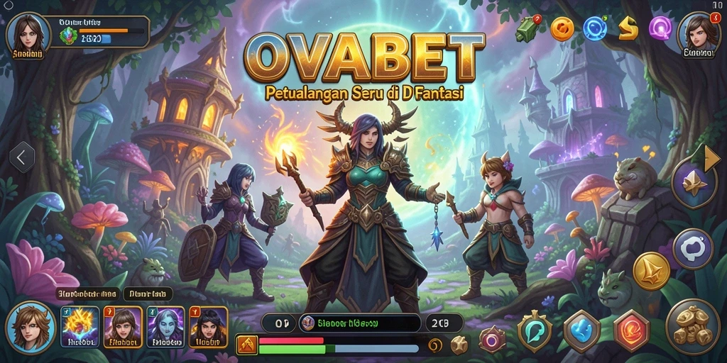 Screenshot utama OVABET menampilkan aksi seru di dalam permainan petualangan.
