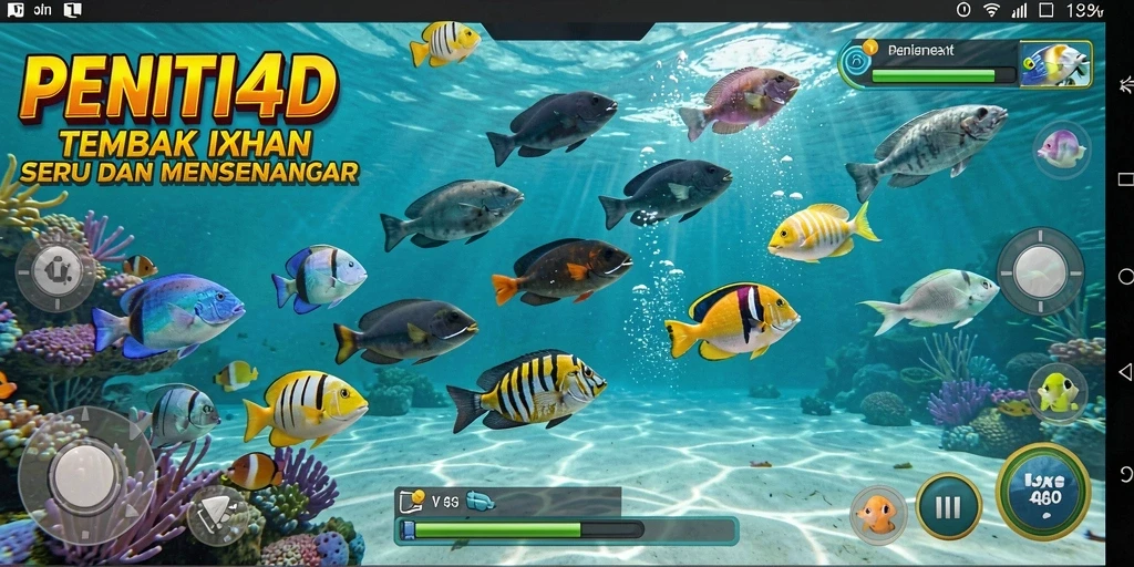 Tangkapan layar gameplay PENITI4D yang menampilkan keseruan menembak ikan.