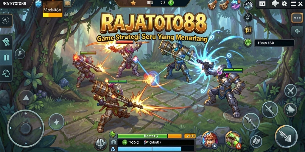 Tampilan gameplay seru dari RAJATOTO88 yang penuh strategi.