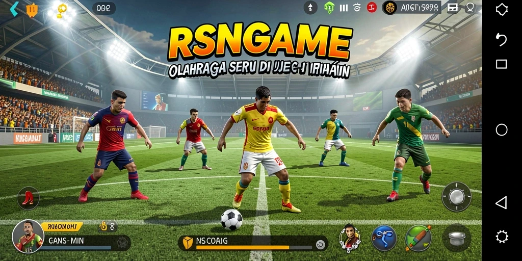 Tampilan gameplay RSNGAME dengan aksi olahraga yang menegangkan.
