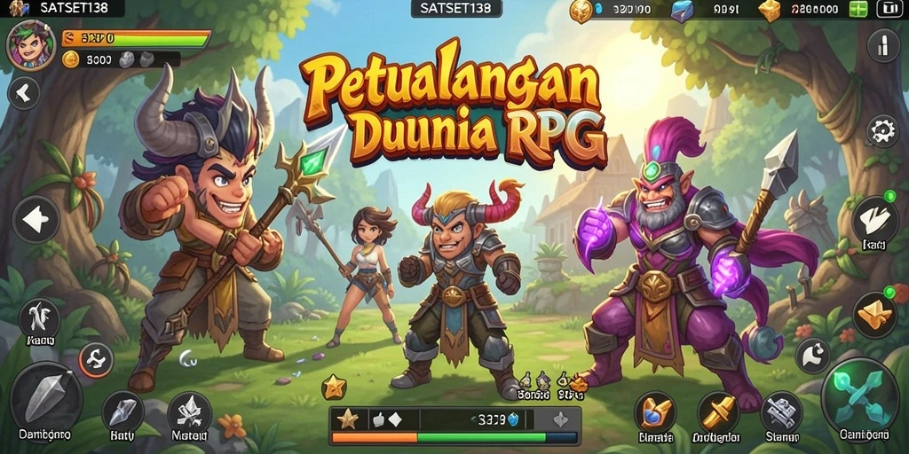 Tampilan gameplay menakjubkan dalam SATSET138 dengan petualangan seru.